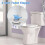 M1221 Toiletklap med 25 cm kæde, 3 stk. 4