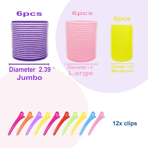 Set bigudiuri cu autoaderență, 30 buc. – 60 mm, 45 mm, 36 mm 2