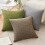 Lot de 2 housses de coussin effet lin 5
