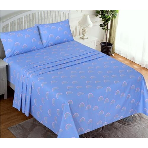 100% bomuldspercale queen size sengetøjssæt, 4 dele 1