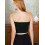 Trägerloses, doppellagiges Bandeau-Top für Damen – Basic-Freizeittop 3
