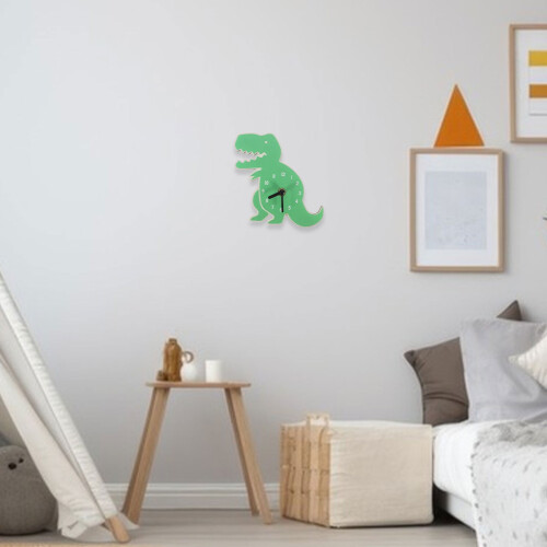 Household Clock Wall Hanging Clock Dinosaur Shaped Clock Bedroom Wall Clock Decoration 1