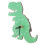 Household Clock Wall Hanging Clock Dinosaur Shaped Clock Bedroom Wall Clock Decoration 3