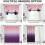 Cortinas blackout em degradê rosa escuro e roxo, 42x48 2