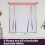 Cortinas blackout em degradê rosa escuro e roxo, 42x48 3