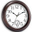 Silent Retro Wall Clock 30cm with Thermometer 2