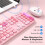 Set tastiera e mouse wireless formato standard 2.4G 2