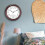 Silent Retro Wall Clock 30cm with Thermometer 5