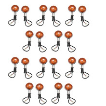 Motorcycle Amber Round Turn Signals Lights Blinker Indicator Lens for Road Star Virago V Star 85-99 20 Pack