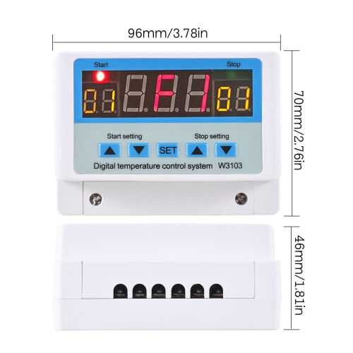 Με 30A/DC24V LED ψηφιακό ελεγκτή θερμοκρασίας, έξυπνο θερμοστάτη, σύστημα ελέγχου 1