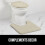 WC-Sitzbezug aus Memory-Schaum, Samt, Champagner, 19,5 x 18,5 cm 7