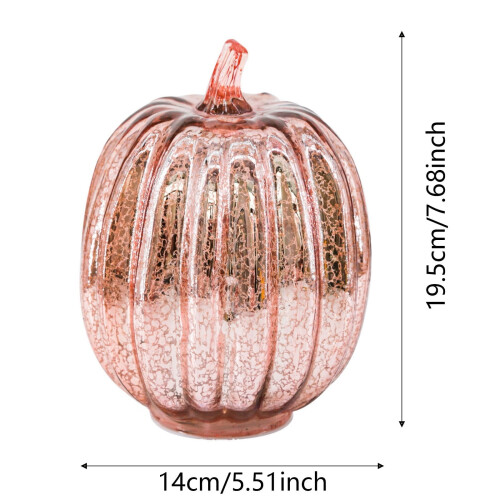 Twinkle LED Light Pumpkins – Χρονοδιακόπτης, Διακόσμηση με γυάλινη διακόσμηση Starry Night για 2
