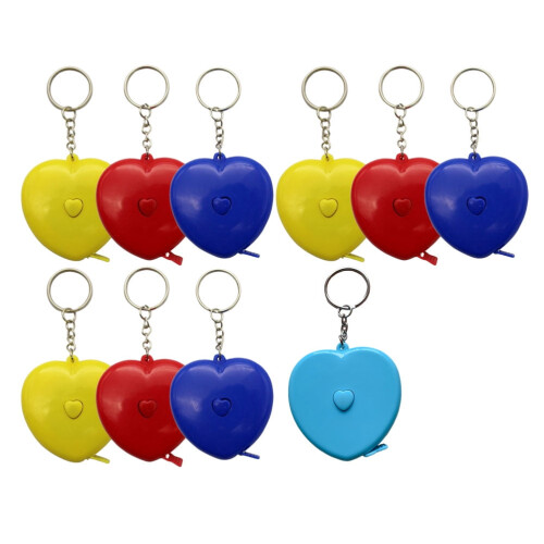 Hjärtformat utdragbart måttband, 10-pack 2