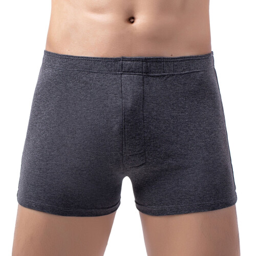 Herren-Boxershorts mit elastischem Bund, atmungsaktiv, einfarbig 1