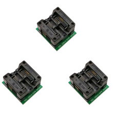 3 Stück SOP8 auf DIP8 SOP8 Drehen Sie DIP8 SOIC8 auf DIP8 IC-Sockel-Programmierer-Adaptersockel für Breite 200 Mil