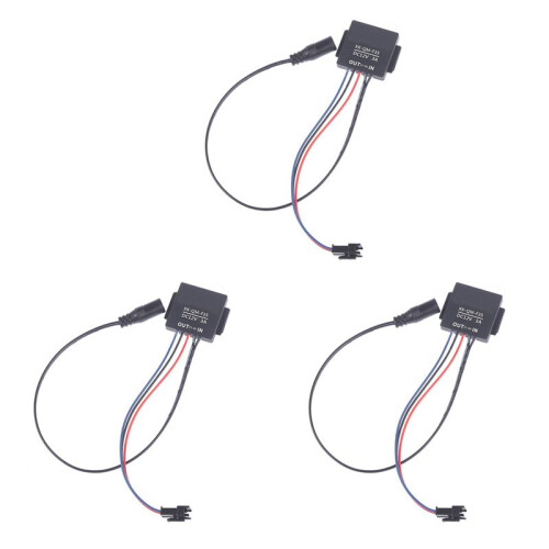 3Pc 5-12V Bathroom Mirror  Touch- Sensor for LED Light Mirror Headlight Two Colors