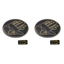 2X Road Mate Hand, 4 Emojis and 4 Gestures Finger Flicker Car Hand Light with Remote, Funny Road Rage LED Sign for Car