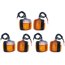 6X Forklift Turning Light LED Double-Sided Small Light 12V Square Turning Front Light Parking Light Reversing Light