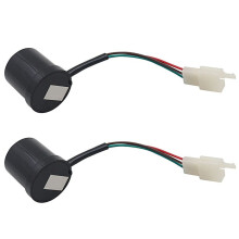 2X Relais de Clignotant à LED 3 Broches 48 V-60 V pour Accessoires de Clignotant de Scooter Électrique Citycoco