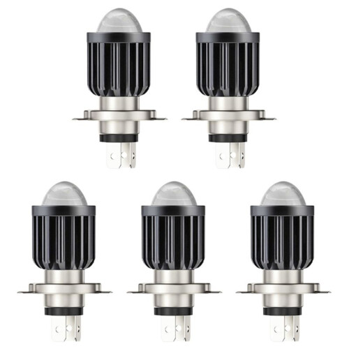 5X H4 LED Spotlight Small Light Bulb LED Motorcycle Modified Headlight Integrated Two-Color Headlight Accessories