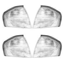 4x for C Class W202 1994-2000 Pair Corner Lights Turn Signal Lamps 2028261143 2028261243