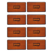 8Pcs 24V Truck 4LED Side  Light 2052119 for  5 6 Series P R Cabs G T S Series Truck Amber Indicator LED Lamp