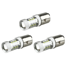 3X 80W BA20D H6 Weiss 16 LED Motorrad/ Moped/ ATV-Scheinwerfer Lampe