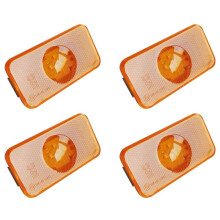 4 Peça 24v Led Marcador Lateral Luzes Laterais de Sinal de Caminhão para  Fh Fm Fl Luzes de Caminhão Âmbar 20789440 Acessórios de Caminhão