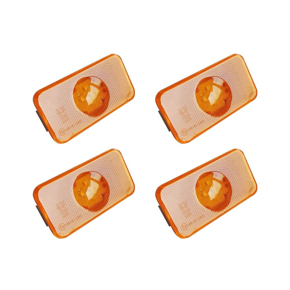 4 Pcs 24V Led Side Truck Signal Side Lights For Fh Fm Fl Truck Lights 20789440 Truck Accessories Amber 6032010348494