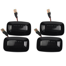 2X Car Dynamic LED Side Light Turn Signal Light for Land 70 80 100 Series