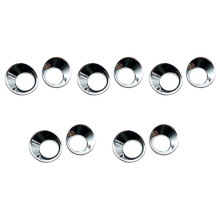5X Front Fog Lamp Light Cover for 2020 2021 for Car Styling ABS Chrome