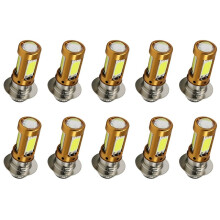 10X H6M PX15D P15D LED Headlights Hi-Lo Bulb for Motorbike Scooter Moped Light Lamp White 1500Lm 12-30V