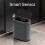 Motion Sensor Trash Can Plastic 2-Gallon Slim Cement Grey 3