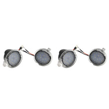 4x LED Seiten Spiegel Pfützen Lichter Lampen für F-150 Fusion Mondeo 5 S-Max Stier E X Flex Explorer Expedition Raptor