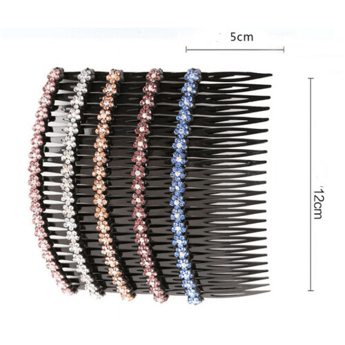 Conjunto de 5 presilhas de cabelo com strass para mulheres e meninas. 1