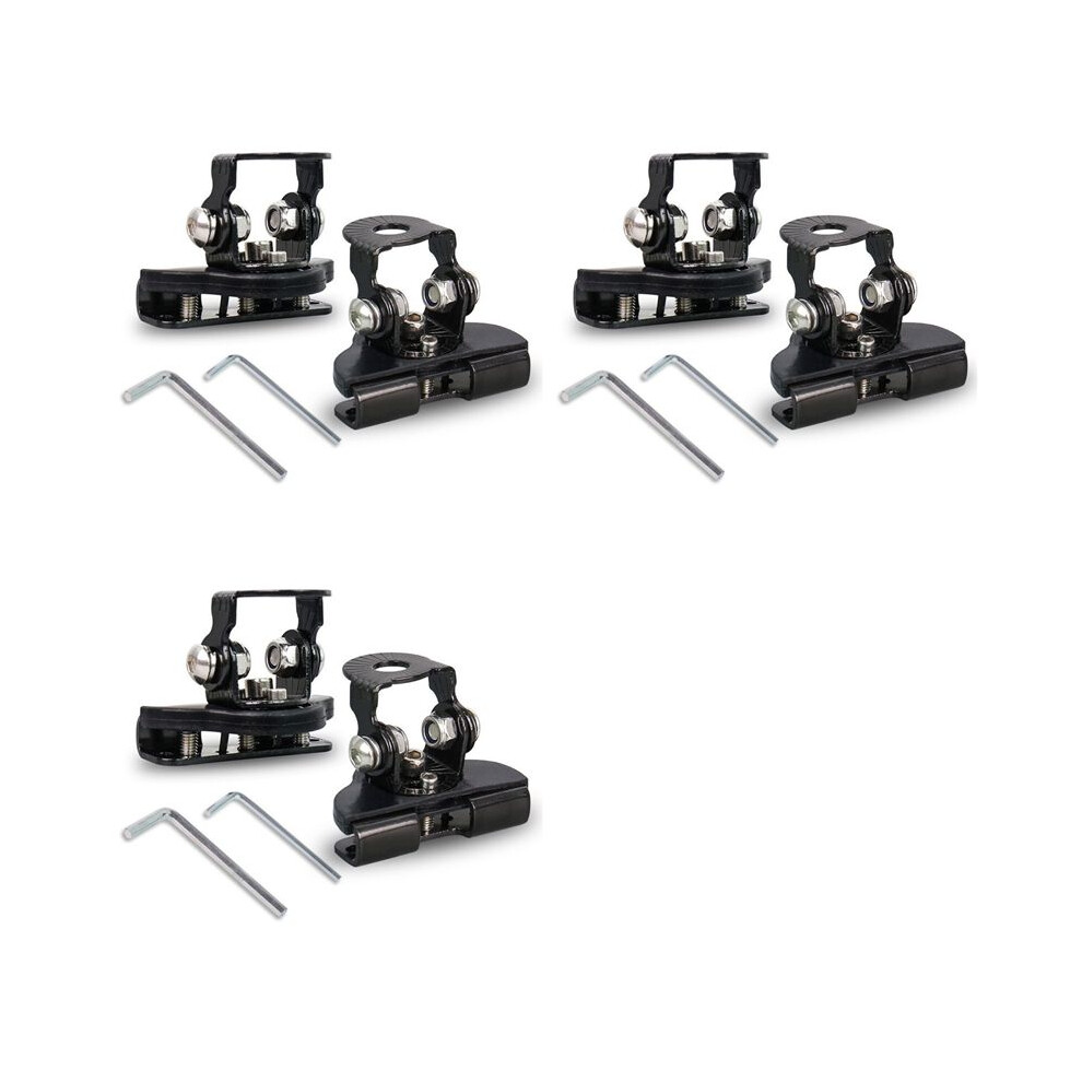 Universal Led Bar Mounting Brackets, Adjustable Hood Pillar Mounts, Led Work Mount Bracket Clamp Holder 6Pcs Light 6031515081035
