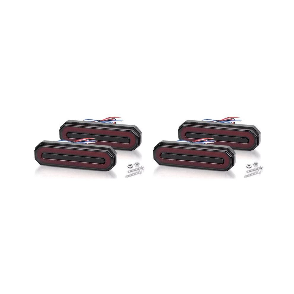 2 Set 5 Inch Led Truck Trailer Stop Turn Tail Brake S Flowing Drl Sequential Signal Lamps Tail Light 6031577648467