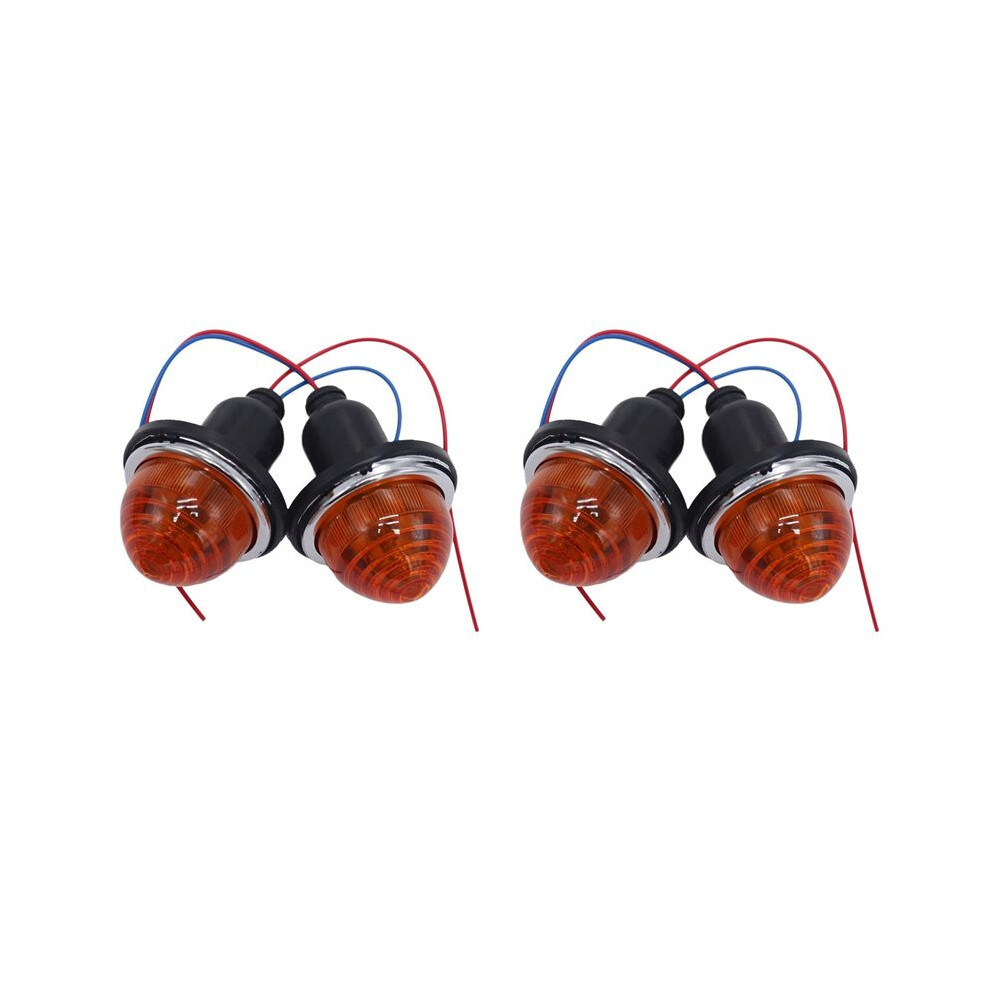 4Pcs Rear Stop/Tail L594 Lpb630 Indicator Lamps S As Lucas L594 Light/Yellow 4713304912622