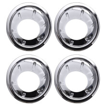 4x Front Fog Light Cover Abs Chrome for Navara / Frontier D40 07-13