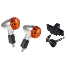 2x Motorcycle Turn Signals Bullet-Front Rear Lights & 1x MB846665 Glove Box Lock Key for Montero Pajero V31