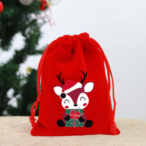 Große Weihnachtsgeschenktüten, Flanell, 1er-Pack 2