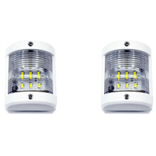2X Boot 12V Navigationslichter Weißes Hecklicht Marine Safe Night Sailing Signallampe für Fischerboot Yacht Ponton