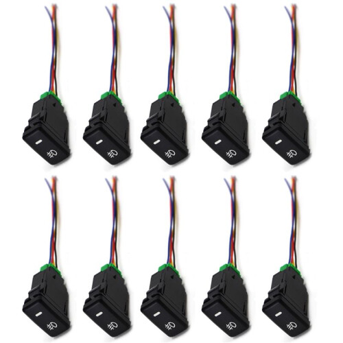 10X Auto Retrofit  Waterproof Toggle  Fog Lamp  with 4  for   White Light