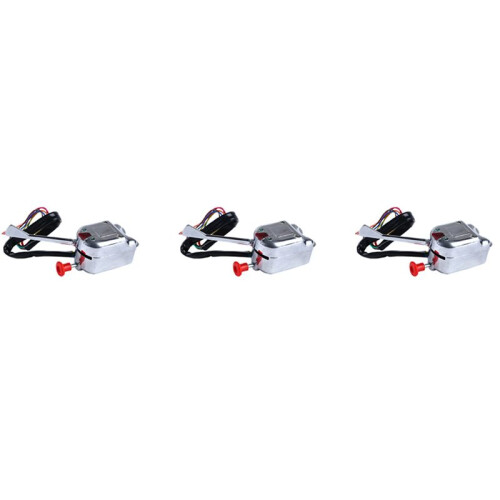 3X Chrom 12V Universal Rat Blinker Schalter für