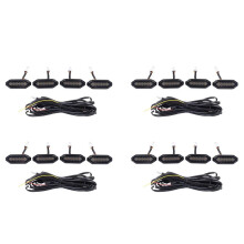 4X LED Front Grille Lights White Amber Light External Grille Lamps for  Jimny JB64 JB74 2019 2020 2021