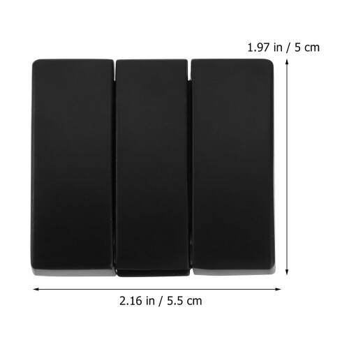 Cabideiro de parede preto resistente (2 peças) 1