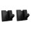 Cabideiro de parede preto resistente (2 peças) 5