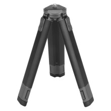 Lightweight Aluminum Alloy Tripod with1/4Inch Screw Mount, Multifunctional Tripod Grip Compatible with Cameras Smartphones Gimbals for Vlogging