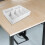 Boîte de rangement de bureau pour espèces avec 6 compartiments, blanche 5