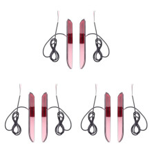 3X for Camry Sienna Avalon RAV4 Wish Fortuner LED Rear Bumper Fog Light Tail Brake Light Reflector Driving Lamp